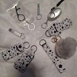 Sporty safety keychain